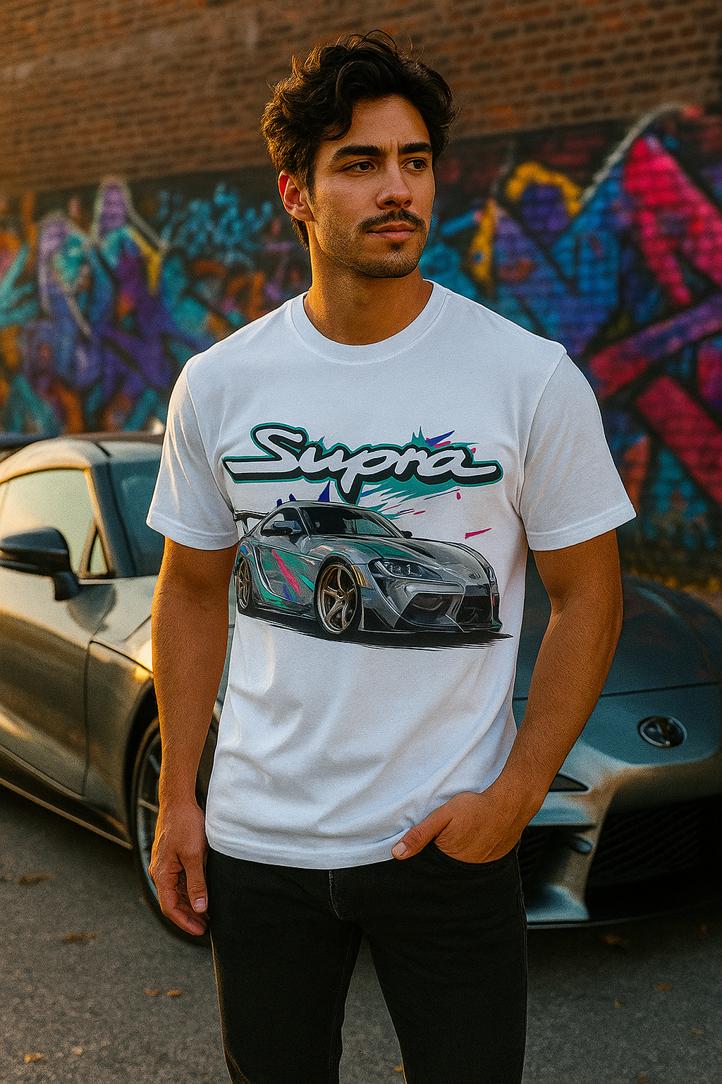 Supra MK5 Retro JDM Car Graphic T-Shirt